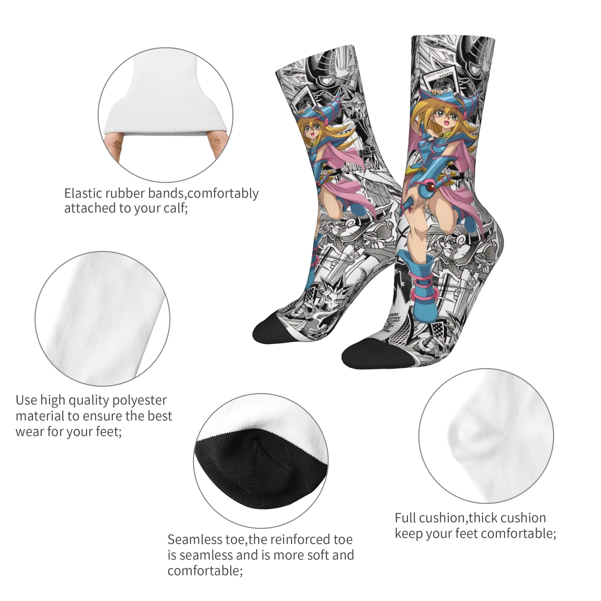 Men Women Yu-Gi-Oh Anime Socks - Anime Merch Ideas 评论和价格
